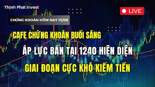 Áp lực BÁN tại 1240 hiện diện  Giai đoạn CỰC KHÓ kiếm tiền  CAFE Chứng Khoán 1508 [upl. by Marela]