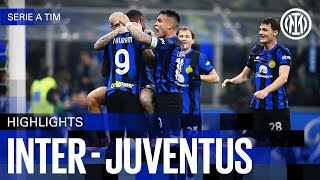 THE DERBY DITALIA IS OURS 🔥🖤💙  INTER 10 JUVENTUS  HIGHLIGHTS  SERIE A 2324 ⚫🔵🇬🇧 [upl. by Ecraep730]