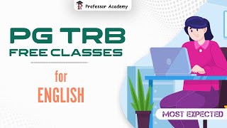 PG TRB Free course  For English  Most Expected  Professor Academy [upl. by Sawyere]