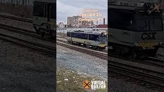 Geo train CSXGMS2 at Covington KY shorts [upl. by Enomys]