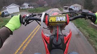 2005 Crf250r Wheelies [upl. by Geddes]