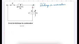 Dipôle RC  partie 4 Solution de léquation différentielle  charge de condensateur [upl. by Taima]