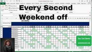 Automatic schedule with every second week off [upl. by Noeled297]