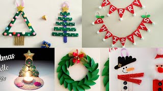 5 Easy Christmas Home Decoration IdeasChristmas Crafts for Kids SchoolChristmas Decoration Ideas [upl. by Nylinej]