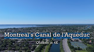 Montréal along the Canal de lAqueduc Quebec in 4K [upl. by Messab]