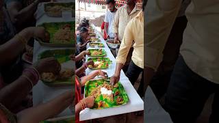 Traditional South Indian wedding food myvillage trending ytshorts [upl. by John]