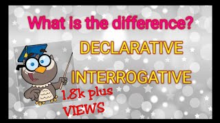 DECLARATIVE AND INTERROGATIVE SENTENCES  1ST GRADE  ONLINE CLASS  ENGLISH FOR BEGINNERS [upl. by Nightingale168]