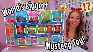 ASMR UNBOXING THE WORLDS BIGGEST MYSTERY TOY😱⁉️LOL VENDING MACHINE🍭 50 SURPRISES🫢🎁 [upl. by Assilav]