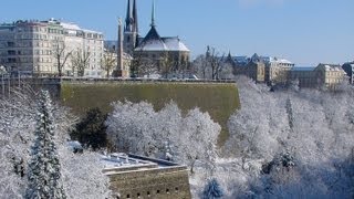 Luxembourg City Christmas market amp Winter Luxemburg travel video tourism marché noël luxembourgeois [upl. by Penni]