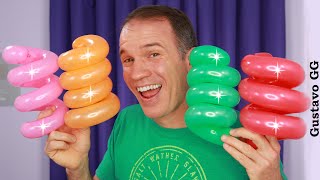 ESPIRAL PERFECTO indestructible 😜 Como hacer espirales con globos  globos en espiral  gustavo gg [upl. by Sillsby]