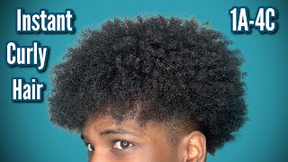 How To Get Curly Hair Instantly For ALL HAIR TYPES 1A  4C [upl. by Prowel]