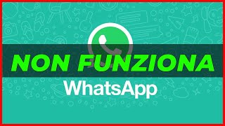 WhatsApp non funziona come risolvere [upl. by Cleopatra]