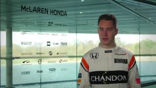 Preseason interview with Stoffel Vandoorne  McLarenHonda [upl. by Enilorak172]