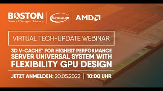 AMD 3D V CACHE™ für beste Leistung und Supermicro Universal Systeme mit flexiblen GPU Design [upl. by Atsira950]