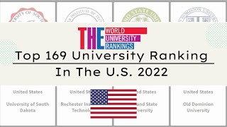 2022Top 169 US University 2022 ｜TIMES World University Ranking 2022 [upl. by Nikolaos]