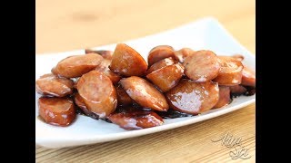 Brown Sugar amp Maple Glazed Kielbasa Recipe [upl. by Nayk]