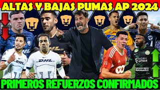 ✅🚨 OFICIAL  Todas las Altas y Bajas De Pumas AL MOMENTO Rumbo al AP 2024 PRIMER REFUERZO CONFIRMADO [upl. by Adnahsed]