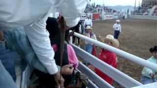 Tremonton Rodeo Womens Saddle Bronc Ride 2013 [upl. by Marmawke482]