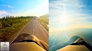 Two F35 Fighter Jets Land on Hidden Highway in Finland [upl. by Roscoe862]