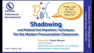 Shadowing for the Modern Pronunciation Classroom [upl. by Baal]