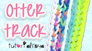 NEW Otter Track Rainbow Loom Bracelet Tutorial  How To [upl. by Aseena382]