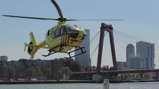 Handhaving maakt weg vrij Hulpdiensten met grote spoed naar de Willemsbrug in Rotterdam [upl. by Kaycee81]