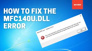 How to fix the Mfc140udll error [upl. by Yrrok]