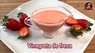 Vinagreta De Fresas 🍓 Aderezo Para Ensalada [upl. by Nuli]