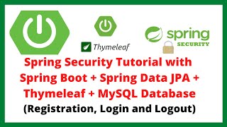 Spring Security Tutorial  Full Course  Spring Boot Login and Registration with MySQL Database [upl. by Christabel]