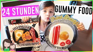 24h Gummy Food essen 😳 Toll oder eklig Alles Ava [upl. by Aes]