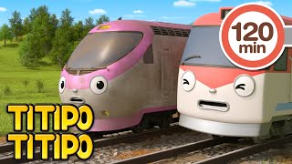 TITIPO TITIPO🚂  BEST Episodes Compilation 2  Hindi Cartoons  टीटीपो टीटीपो हिंदी [upl. by Lednahc]