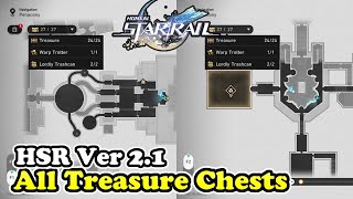 Honkai Star Rail 21 All Chest Locations Chests amp Warp Trotter amp Lordly Trashcan [upl. by Hachmin]