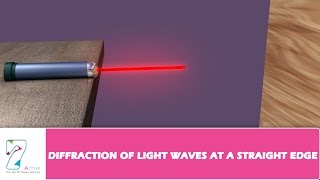 DIFFRACTION OF LIGHT WAVES AT A STRAIGHT EDGE [upl. by Iridis461]