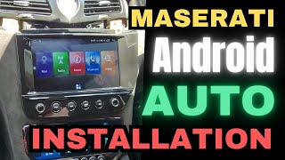 Maserati GranTurismo Android Auto CarPlay Installation Review [upl. by Ttirb]