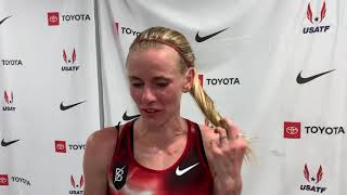 Courtney Frerichs talks about steeple prelim [upl. by Kantos]