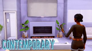 Contemporary Decor  Sims 4 tour with Sabrina [upl. by Nevah]