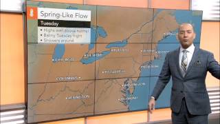 Surge of warm air to invade northeastern US [upl. by Lledal]