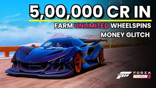 Forza Horizon 5 Money Glitch  Farm Unlimited Wheelspins 2024 [upl. by Anha333]