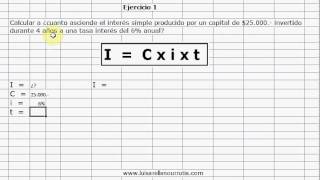 Luis Arellano Urrutia Calculo de interes simple [upl. by Marrin]