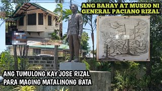 ANG BAHAY AT MUSEO NI GENERAL PACIANO RIZAL SA LOS BAÑOS LAGUNA [upl. by Ellesirg]