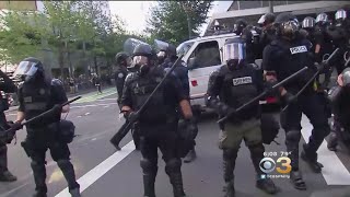 RightWing Activists Patriot prayer Antifa Clash at Portland Protests [upl. by Ladnar239]