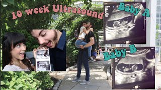 Twins On The Move  10 week TWIN Ultrasound Vlog [upl. by Micheline]