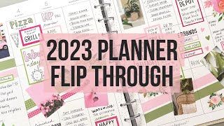 My 2023 Planner Flip Through Big Vertical Happy Planner CatchAll After the Pen [upl. by Airegin]