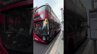 New Routemaster leaves Cadogan Gardens  Sloane Square on the 211 to Battersea Power Station bus [upl. by Billen]