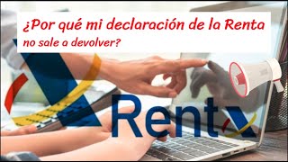 Declaración Renta 20232024¿Por qué no sale a devolver si tengo derecho a deducciones [upl. by Skillern]