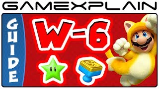 Super Mario 3D World  All World 6 Green Stars amp Stamps Guide amp Walkthrough [upl. by Lubba]