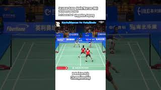 Kevin SanjayaMarcus Gideon INA Vs YutaEndo Jepang  Badminton Asia Championship [upl. by Jamison]