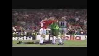 The Final 3 Mins Man United v Bayern Munich 1999 Rare Pitch Side Footage Champions League Final [upl. by Sellma509]