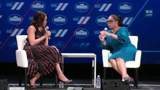 First Lady Michelle Obama and Oprah Winfrey Hold a Conversation on the Next Generation of Women [upl. by Wernsman]