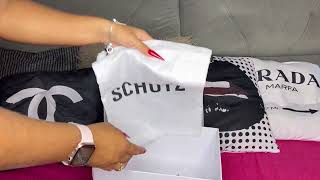 UNBOXING COMPRA NO SITE DA SCHUTZ  SANDÁLIA SALTO ALTO [upl. by Aip176]